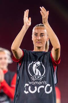 Anja Sønstevold of Norway celebrates