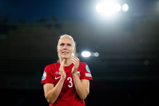 Maria Thorisdottir of Norway celebrates