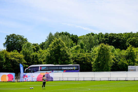 Goalkeeper Zecira Musovic of the Swedish women's national