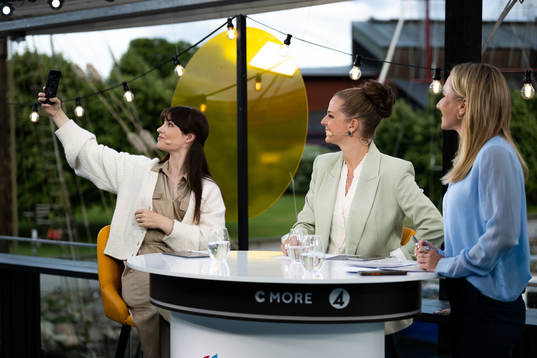 Vicki Blommé, Lotta Schelin och Frida Nordstrand i