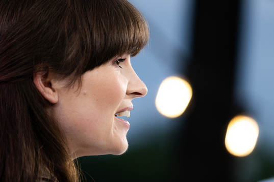 Vicki Blommé i Tv4/Cmores EM-studio