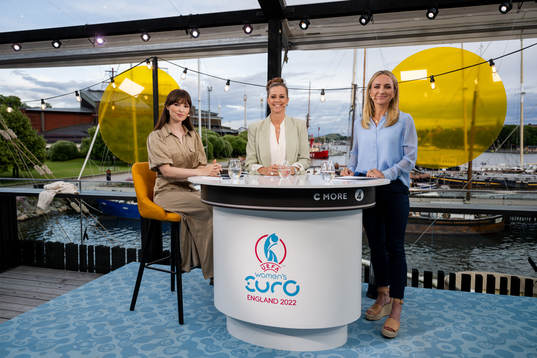 Vicki Blommé, Lotta Schelin och Frida Nordstrand i