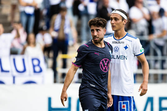 Malmö FFs Moustafa Zeidan och IFK Norrköpings Jonathan Levi