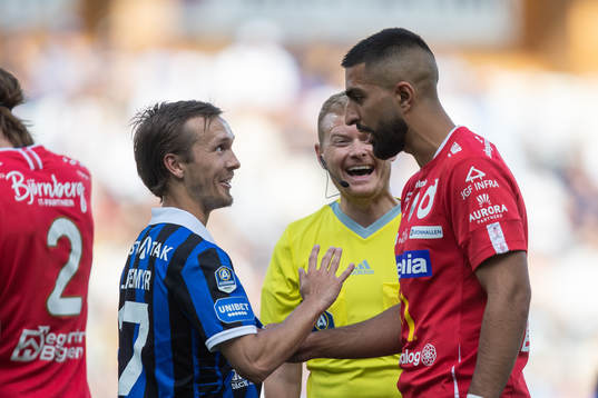 Sirius Patrik Karlsson Lagemyr och Degerfors Sean Sabetkar