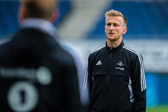 Erlend Dahl Reitan of Rosenborg ahead of the Eliteserien match between Aalesund and Rosenborg on July 17, 2022 in Ålesund.