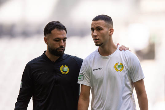 Hammarbys Abdelrahman Saidi och assisterande tränare Imad Khalili