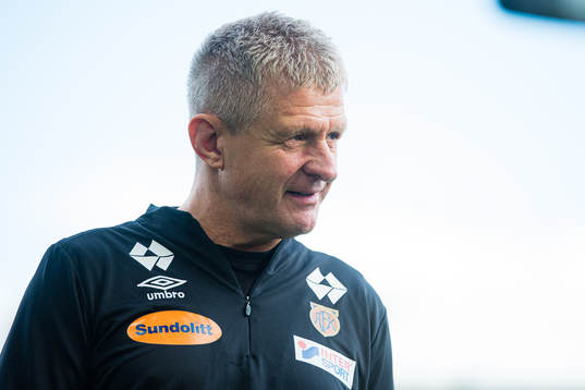 Lars Arne Nilsen, head coach of Aalesund, ahead of the Eliteserien match between Aalesund and Rosenborg on July 17, 2022 in Ålesund.