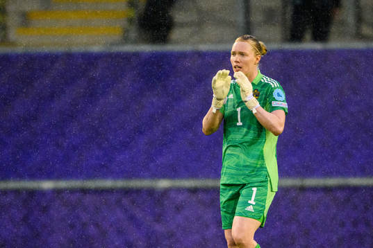 Goalkeeper Hedvig Lindahl of Sweden