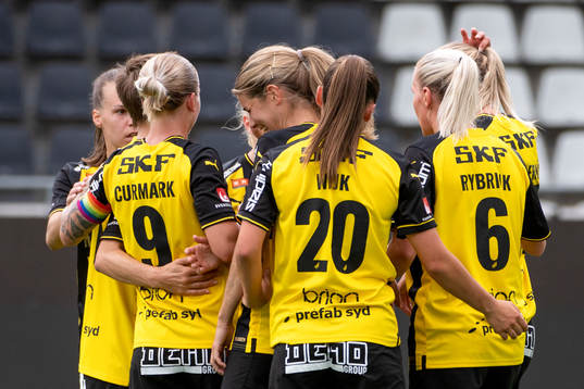 Häckens spelare jublar