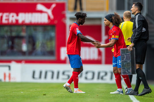 Helsingborgs Benjamin Acquah och Adam Kaied