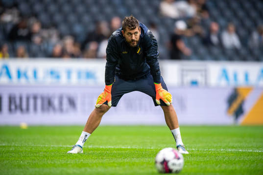 Goalkeeper Kristoffer Nordfeldt of AIK