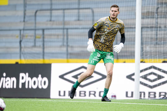 Goalkeeper Tim Rönning of Elfsborg during the UEFA Conference League match between Elfsborg and Molde on July 28, 2022 in Borås. 

