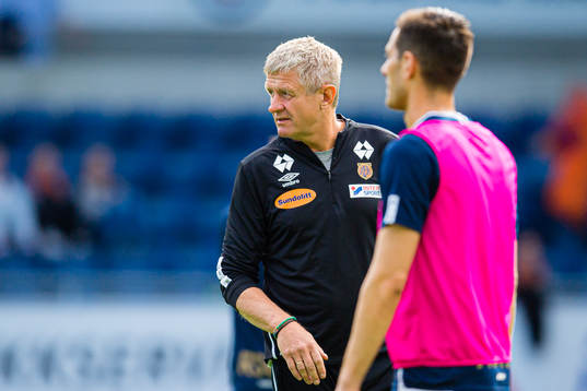 Lars Arne Nilsen, head coach of Aalesund, ahead of the Eliteserien match between Aalesund and Bodø/Glimt on July 30, 2022 in Ålesund.