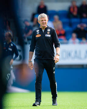 Lars Arne Nilsen, head coach of Aalesund, ahead of the Eliteserien match between Aalesund and Bodø/Glimt on July 30, 2022 in Ålesund.
