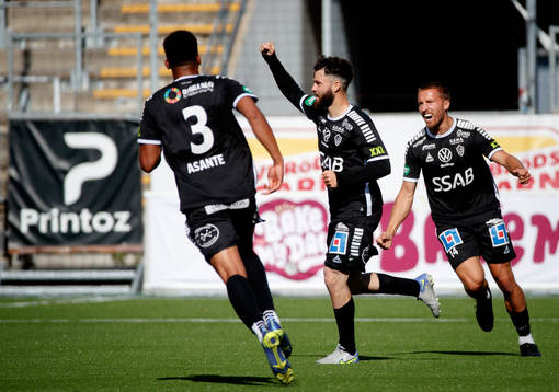 Brages Jonathan Syberg Tamimi jublar efter 1-3 