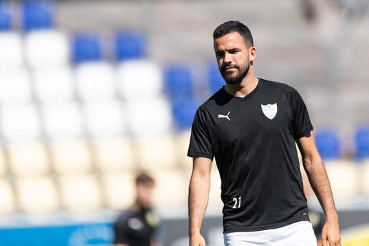 IFK Malmös Granit Stagova före fotbollsmatchen i Ettan