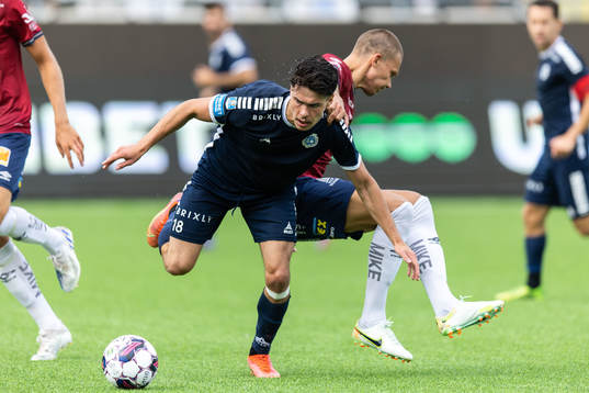 Utsiktens William Milovanovic och Örgrytes Arvid Brorsson