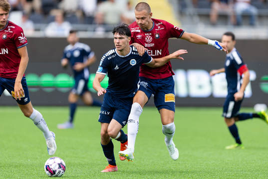 Utsiktens William Milovanovic och Örgrytes Arvid Brorsson