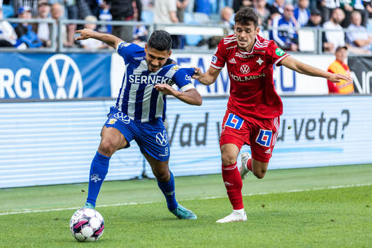 IFK Göteborgs Hosam Aiesh och IFK Norrköpings Laorent Shabani