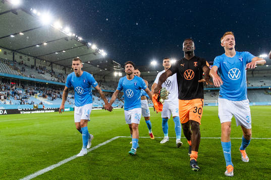 Players of Malmö FF celebrate