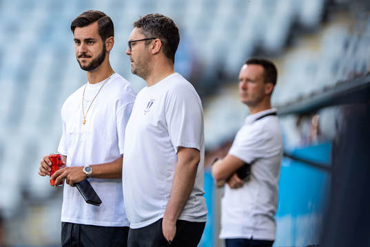 Adi Nalic of Malmö FF during the UEFA Europa League qualification match between Malmö FF and Diddeleng on August 4, 2022 in Malmö. 
