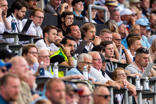 Daniel Andersson, head of sports and scout Robin Asterhed of Malmö FF
