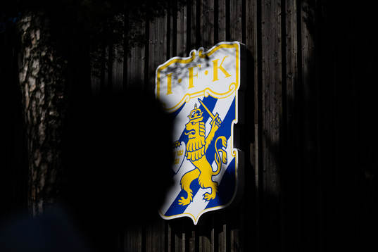 IFK Göteborgs klubbmärke på Kamratgården