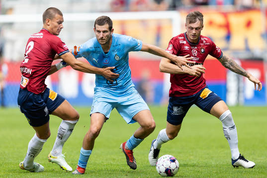 Örgrytes Arvid Brorsson och Marcus Haglind Sangré mot AFC