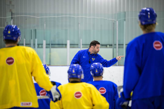 Assistant coach Todd Woodcroft of the Swedish under-20