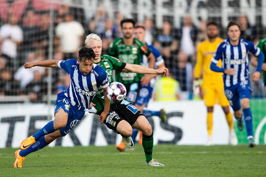 IFK Göteborgs Hussein Carneil och Varbergs André Boman