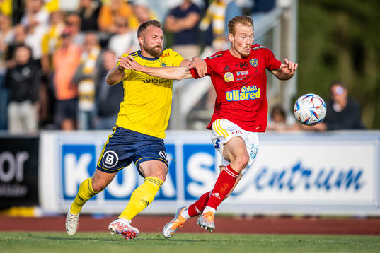 Ängelholms Emil Åberg och Falkenbergs Linus Borgström