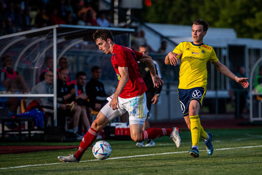 Falkenbergs Adam Eriksson och Ängelholms Anton Hallbäck