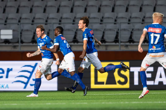 Norrbys Nicklas Savolainen jublar