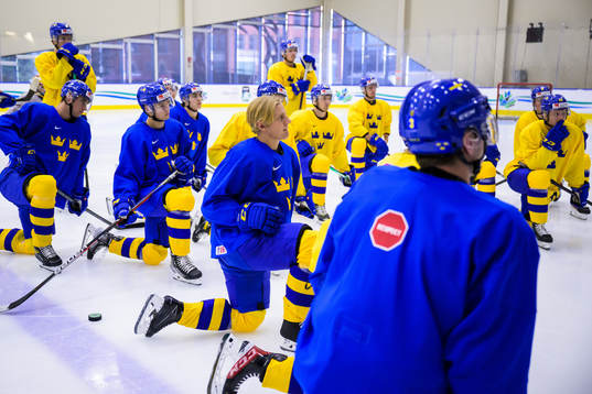 Emil Andrae of Sweden at a practice session