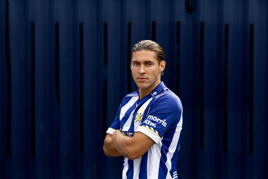 IFK Göteborgs nyförvärv Eman Markovic poserar för ett porträtt den 9 augusti 2022 i Göteborg. 