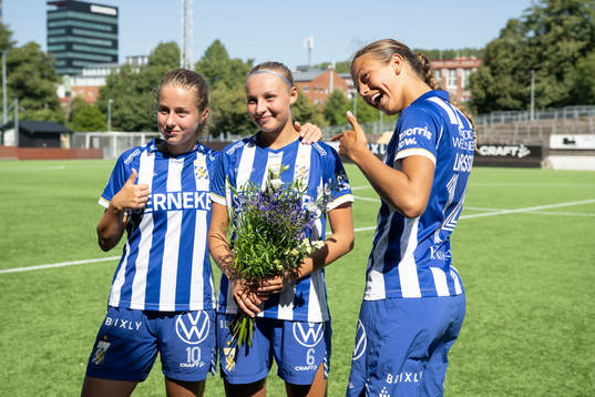 IFK Göteborgs Isabella Svanström, Filippa Hopkins och