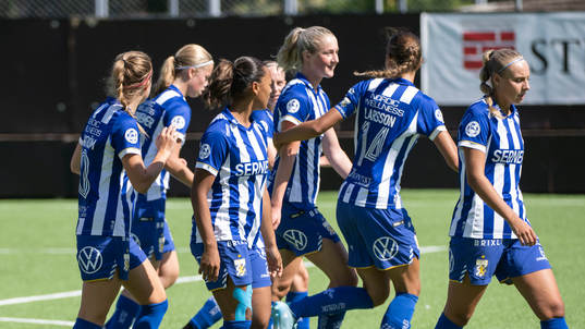 IFK Göteborgs spelare jublar