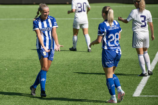 IFK Göteborgs Filippa Hopkins och Ebba Fjordskär jublar