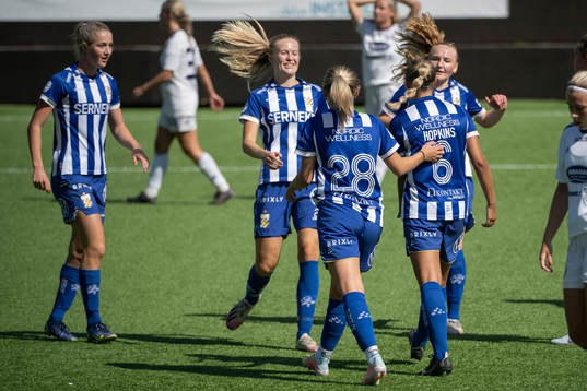 IFK Göteborgs spelare jublar