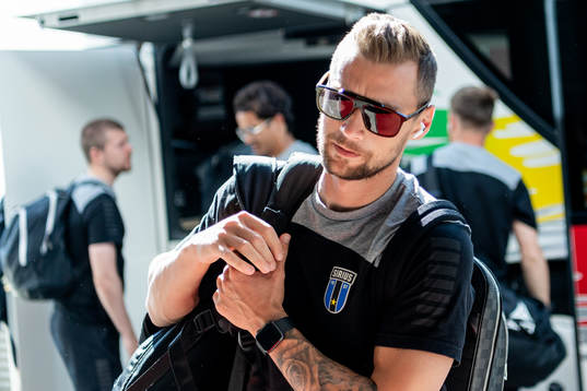 Sirius Filip Rogic före fotbollsmatchen i Allsvenskan