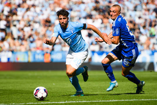 Malmö FFs Moustafa Zeidan och Sundsvalls Dennis Olsson