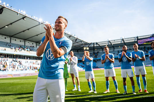 Malmö FFs Eric Larsson tackar publiken