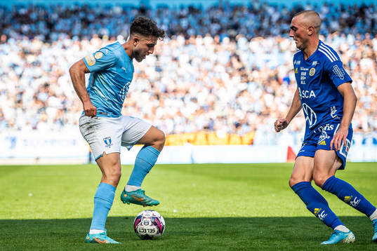 Malmö FFs Moustafa Zeidan och Sundsvalls Dennis Olsson