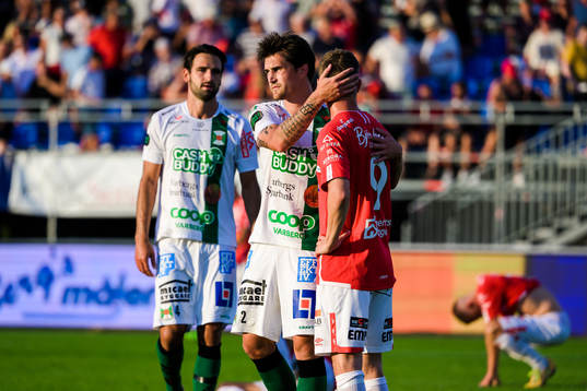 Varbergs Jon Birkfeldt och Degerfors Johan Bertilsson