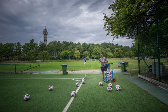 Djurgårdens målvaktstränare Nikos Gkoulios