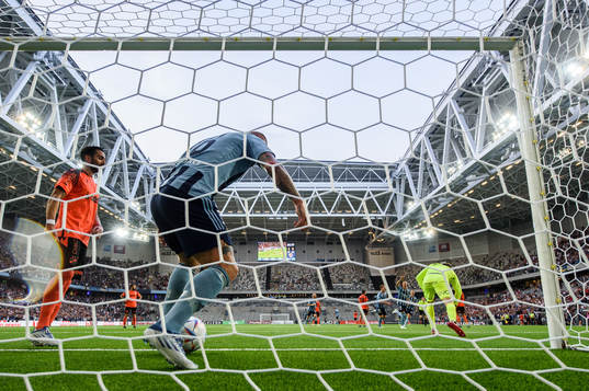 Victor Edvardsen of Djurgården celebrates