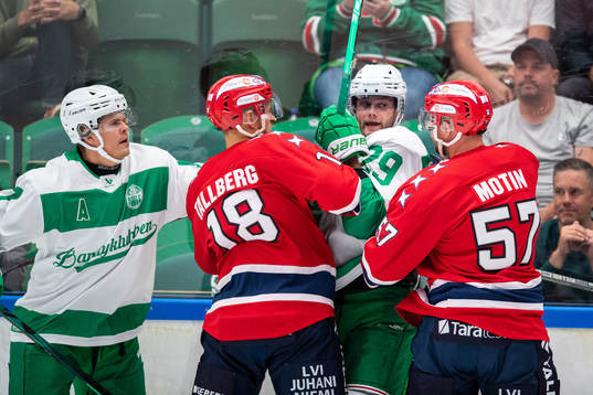 Bla gjennom flere bilder av Ishockey, Träningsmatch, Rögle - Helsingfors IFK