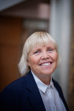 Vanda Sigurgeirsdóttir Ordförande för isländska fotbollsförbundet poserar för ett porträtt den 20 augusti 2022 på Scandic Continental i Stockholm. 