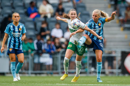 Hammarbys Vilde Hasund och Djurgårdens Nellie Lilja