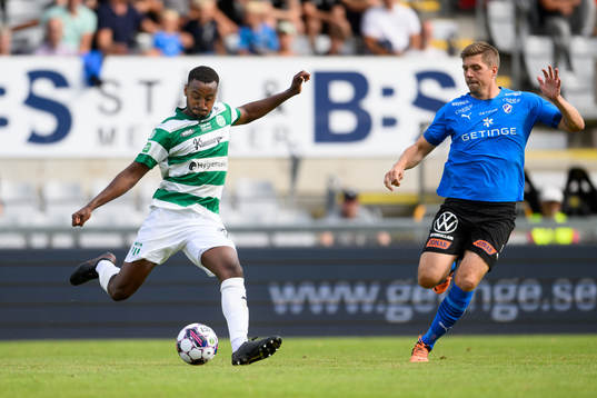 Västerås SKs Theodore Rask och Halmstads Mikael Boman